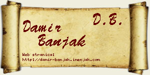 Damir Banjak vizit kartica